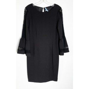 ANTONIO MELANI Black Dress with Lace Sleeves